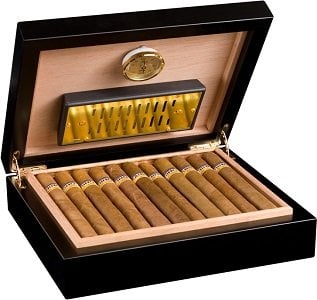 1415 Adorini Torino Deluxe Humidor Siyah